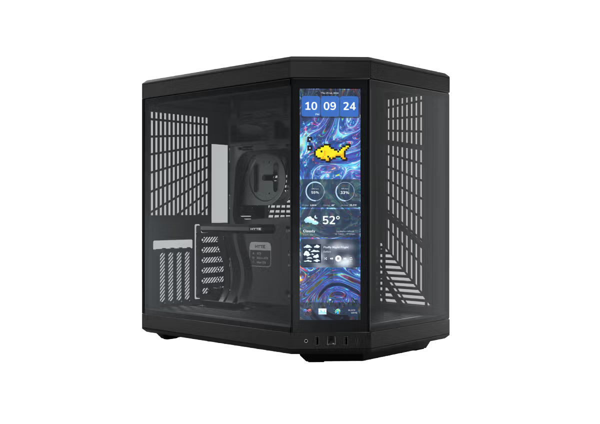 HYTE Y70 TOUCH INFINITE WITH TOUCHSCREEN LCD  PITCH BLACK