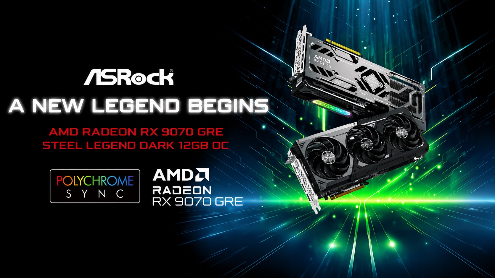 ASRock Perkenalkan Radeon RX 9070 GRE Steel Legend Dark, Tampil Lebih Elegan dengan Boost Clock Hingga 2920 MHz