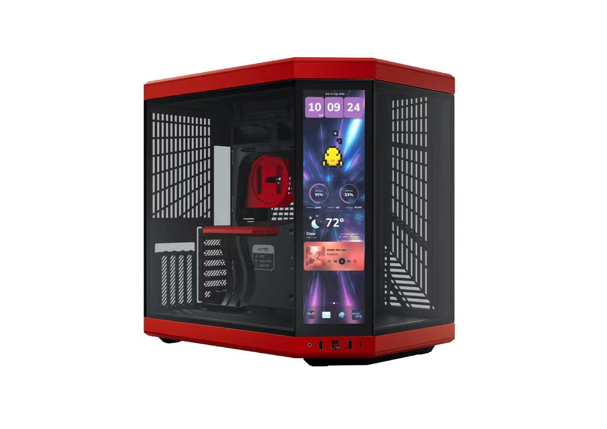 HYTE Y70 TOUCH INFINITE WITH TOUCHSCREEN CHERRY BLACK